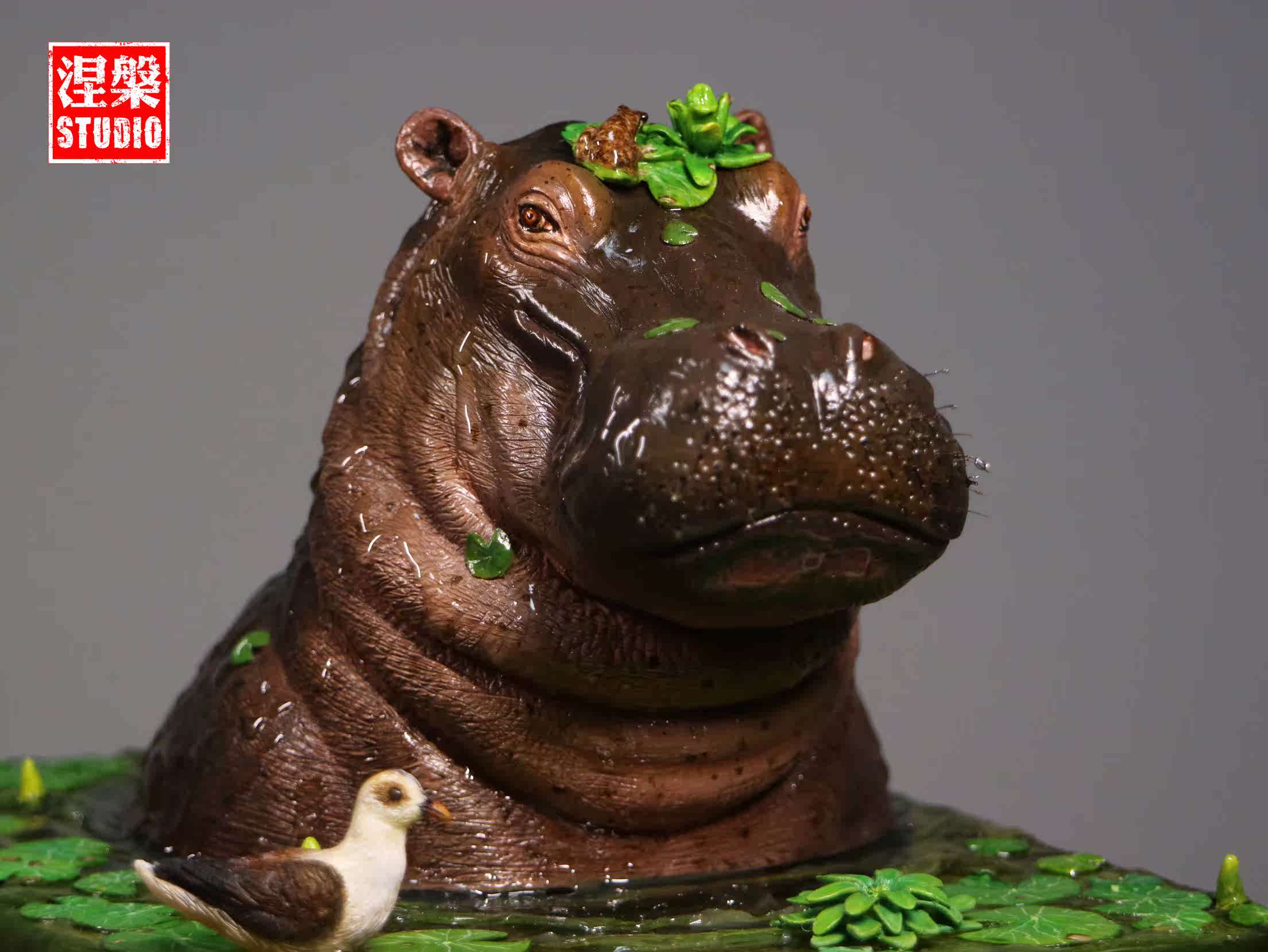 涅盘模型ta系列003款河马写实动物手办雕像手办