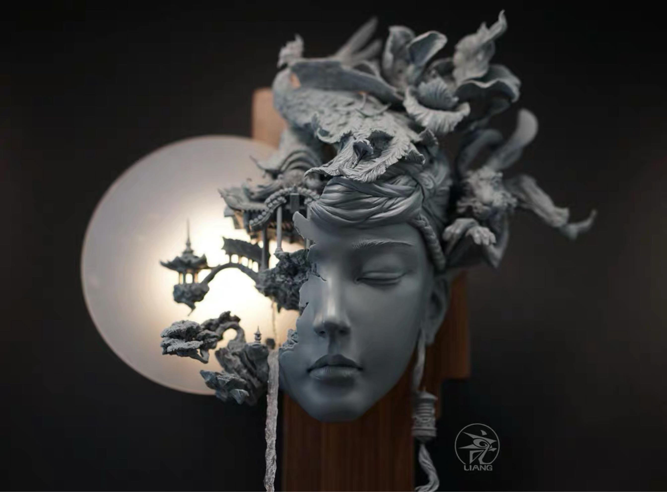 秋鸾.广寒宫袁星亮原创gk模版雕像限量手办