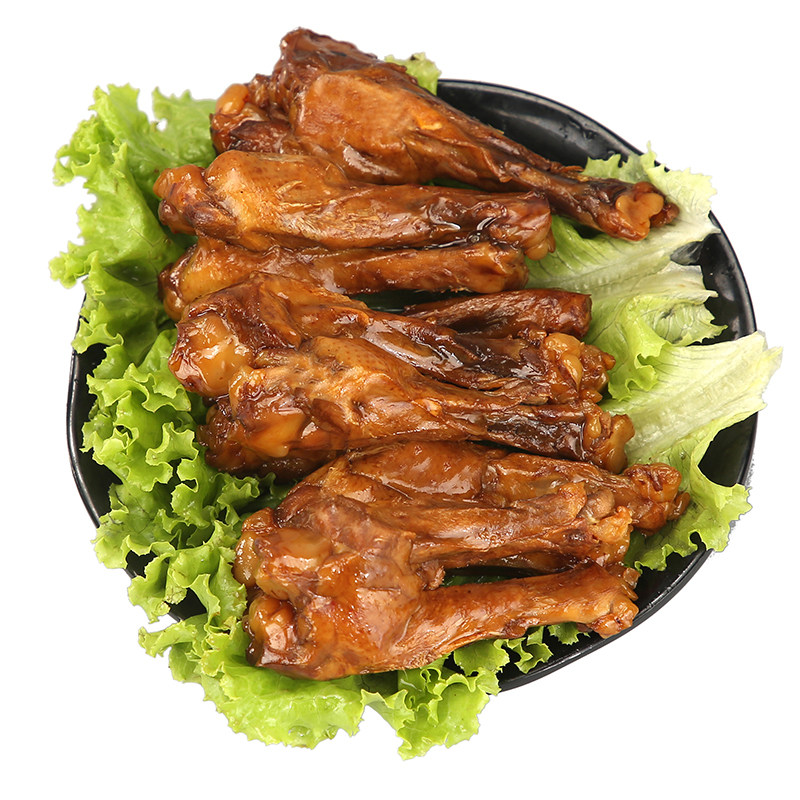 全网低价雄鹰550只35克香辣鸭翅根小腿王味即独立鸭肉零食