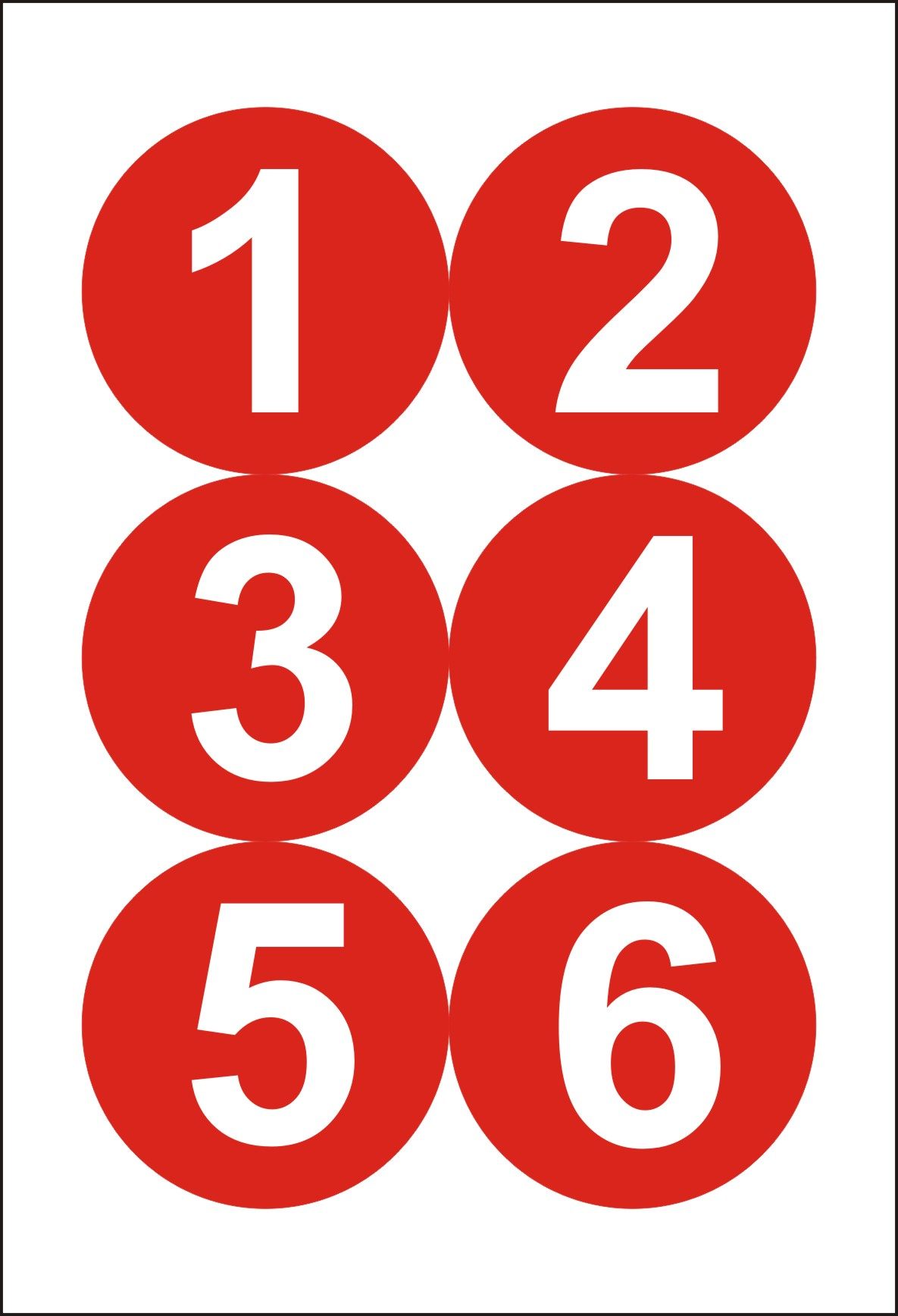 12cm防水数字号码贴贴鞋码编号排序贴服服装贴纸