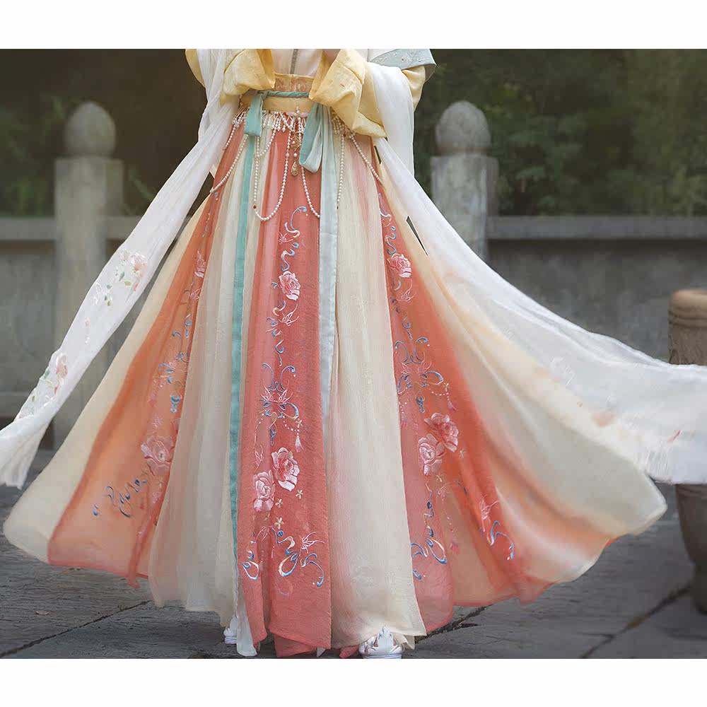 舞绣缘-似锦衬裙搭十二破群百迭裙齐腰裙汉服裙褙子女春夏秋衬裙