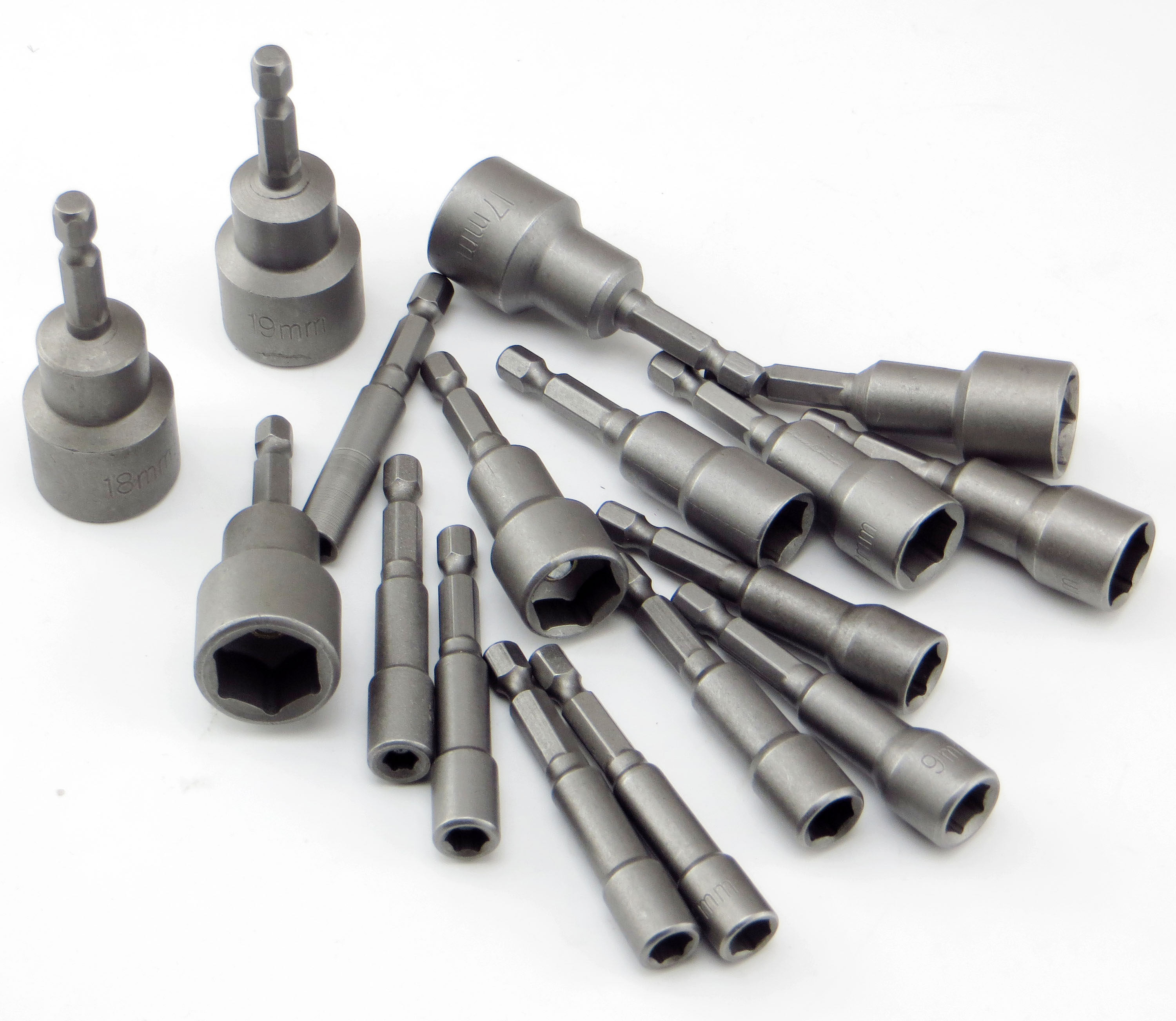 六角柄风批套筒头电钻电动螺丝刀批头磁性气动内六角螺母扳手强磁