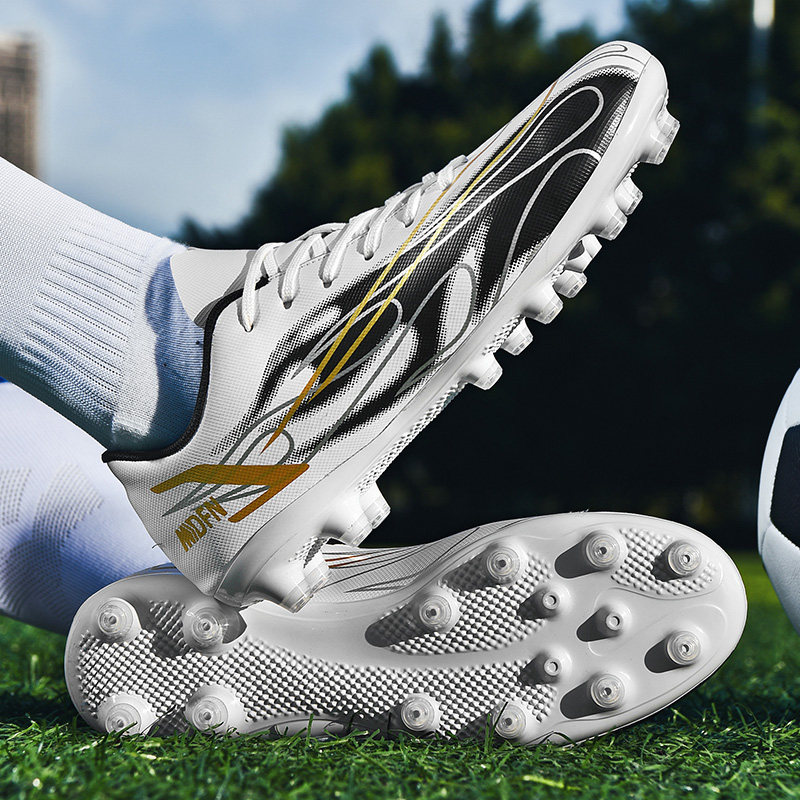 tf学生短钉ag防滑成人儿童女儿猎鹰罗梅西足球鞋