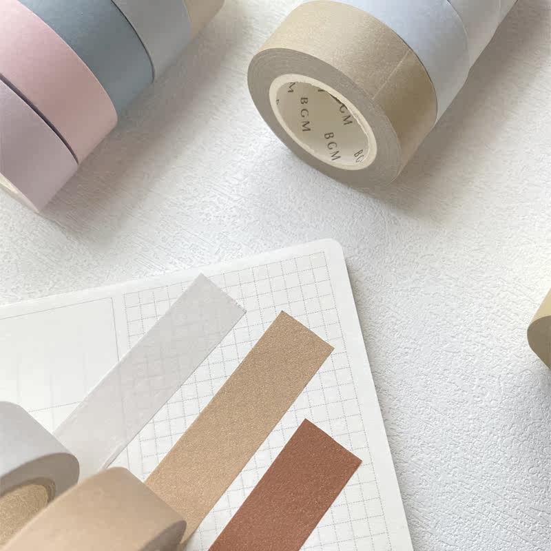 胶带进口口美粘性纸不伤纸风景四边留白胶带