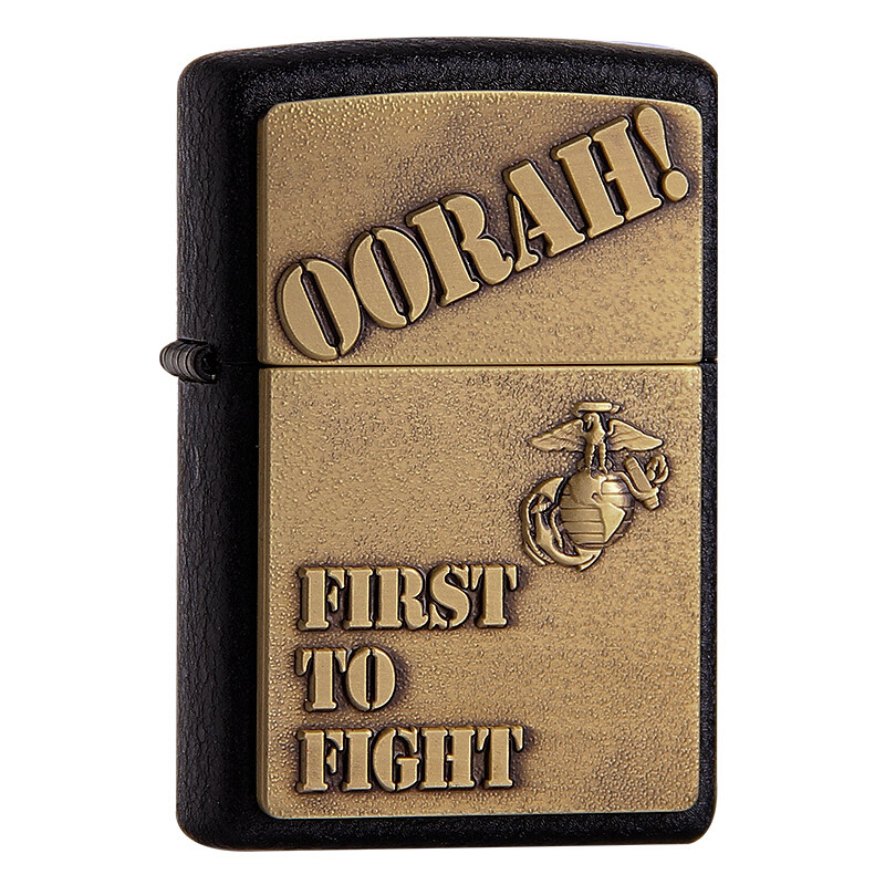 防伪芝宝zippo防风打火机裂漆黄铜贴章战争对抗zippo