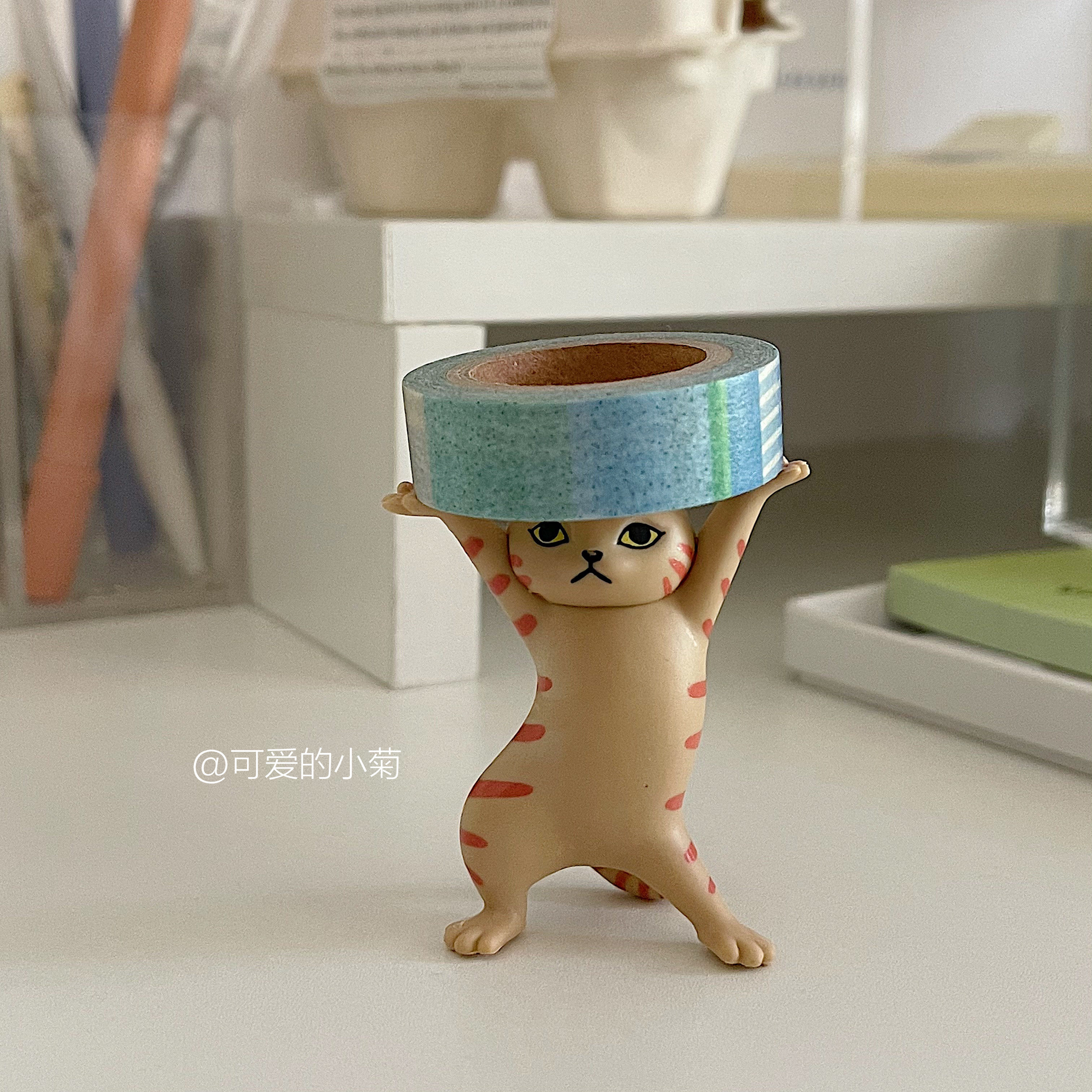 网红猫咪万物皆可举抬棺猫笔架耳机机架小猫笔架