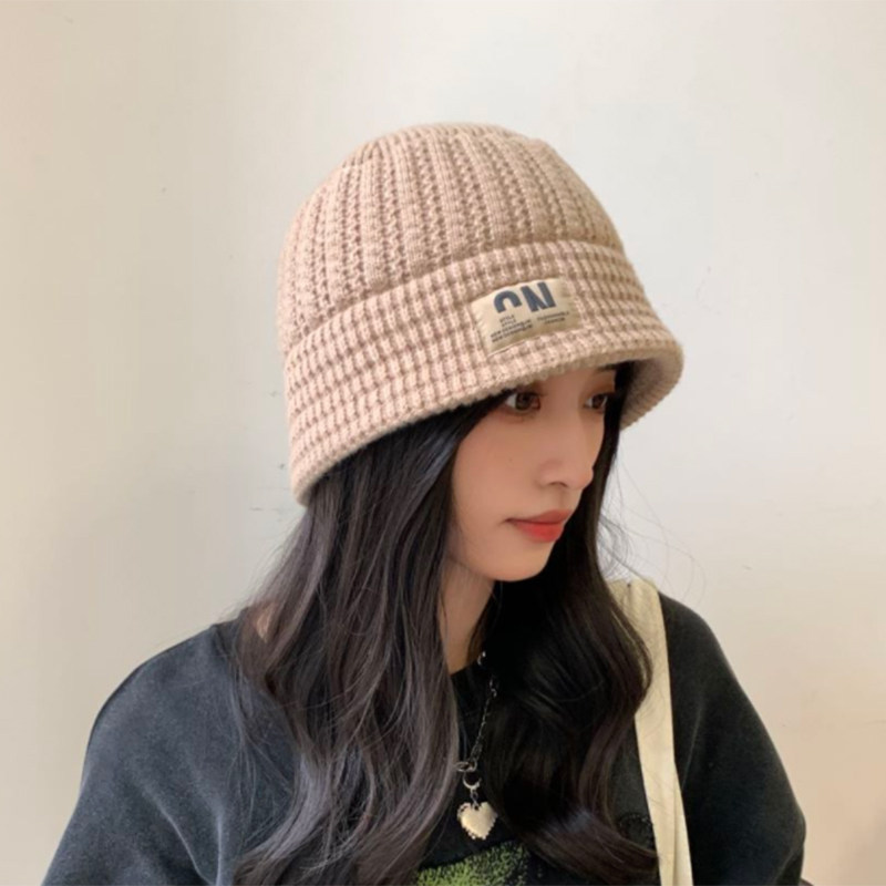 秋冬冬天保暖水桶渔夫帽女时尚潮牌大头月子帽子
