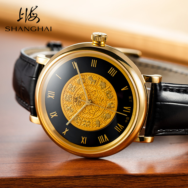上海手表机械表全自动星座手表男 十二星座男表正品2020新款814