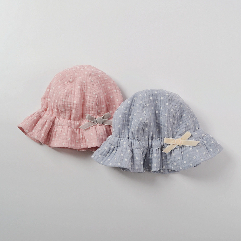 婴儿帽子公主可爱超萌春秋薄款女宝宝渔夫秋冬帽子