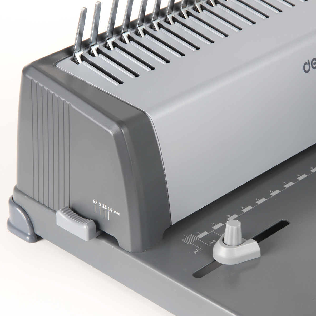 得力3872手动梳式装订机财务凭证装订机夹条胶圈装订机财务用