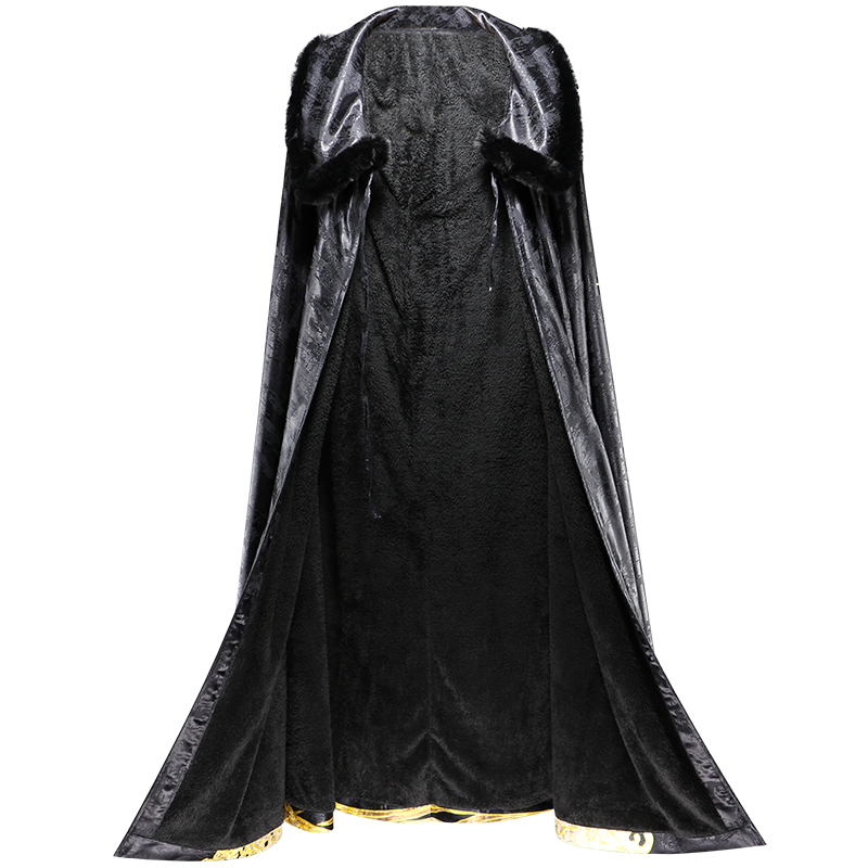 斗篷古装男加披肩印花唐朝连帽汉服大氅长款风衣