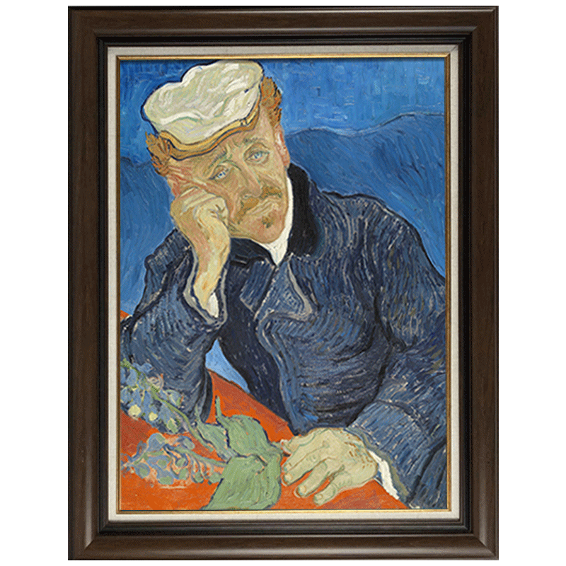 至爱梵高欧式人物古典肖像油画玄关书房装饰画现代装饰画