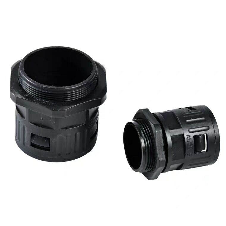 软管接头塑料波纹管pe穿线保护管直通快速直插管接头