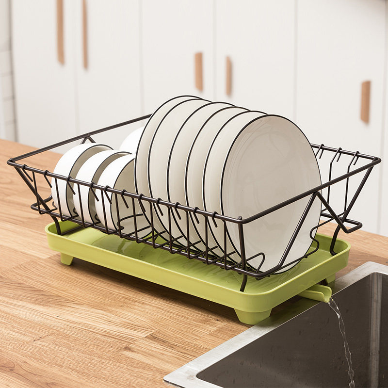 单层水槽洗碗池沥水架碗碟盘子架碗筷收纳盒收纳箱厨房置物架碗架