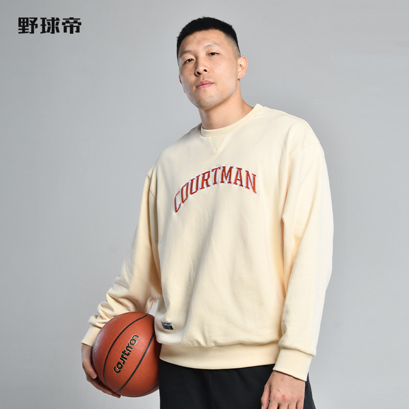 断码清仓野球帝圆领卫衣美式北卡校园风宽松长袖运动篮球男女