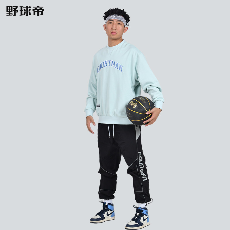 断码清仓野球帝圆领卫衣美式北卡校园风宽松长袖运动篮球男女