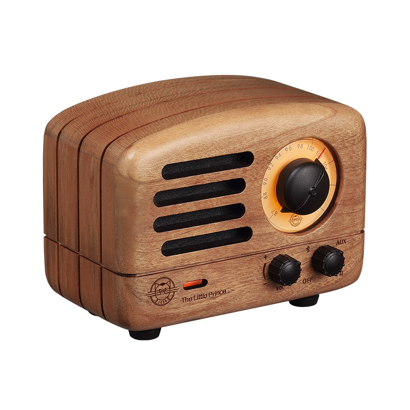 猫王复古音响收音机蓝牙木质便携式手机樱桃音箱无线