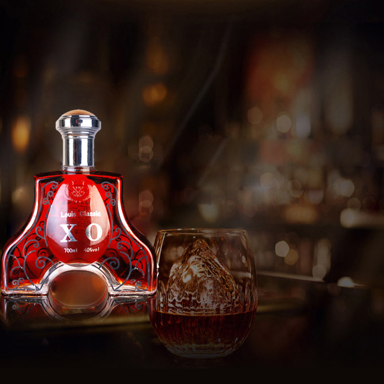 陆逸经典xo白兰地brandy40度洋酒婚宴烈酒鸡尾酒白兰地