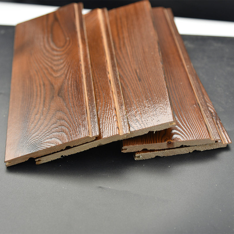 碳化桑拿板免扣板实木护墙板阳台吊顶仿古炭烧防腐木