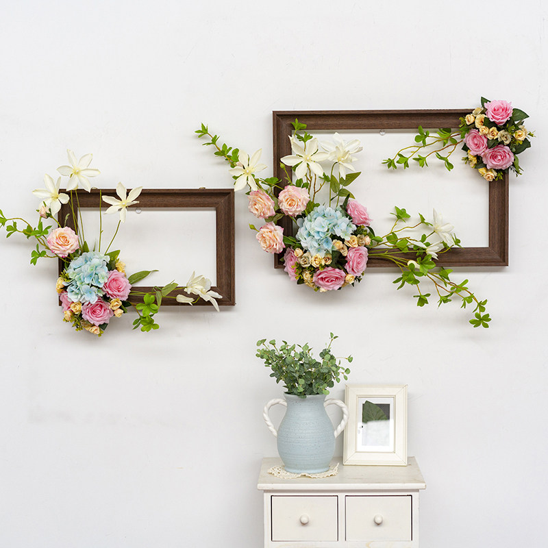 花艺创意家居仿真壁挂相框客厅沙发背景墙墙面装饰仿真花