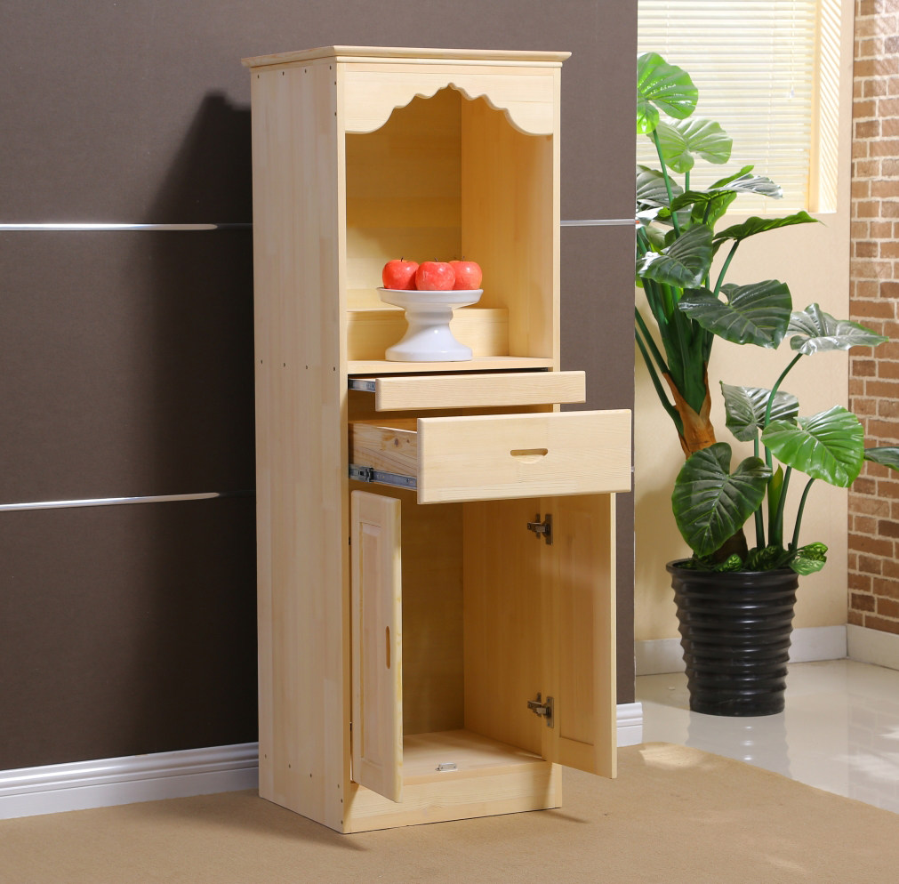 简约现代实木木财神菩萨牌位神龛佛龛佛柜立柜佛柜