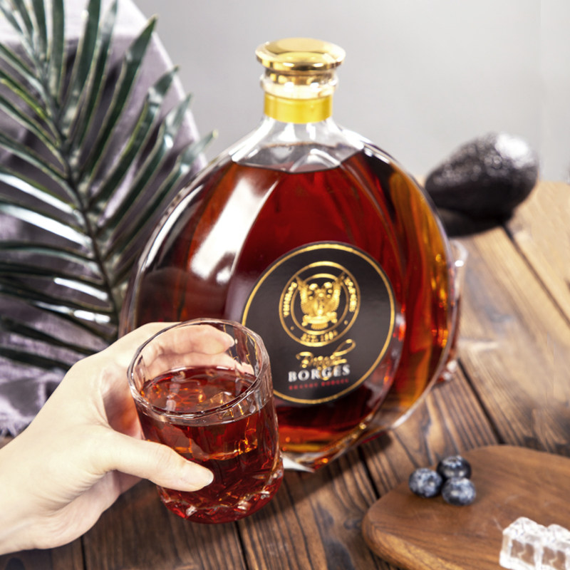 洋酒送礼葡萄牙原装进口白兰地xoborges百绩高度正品白兰地