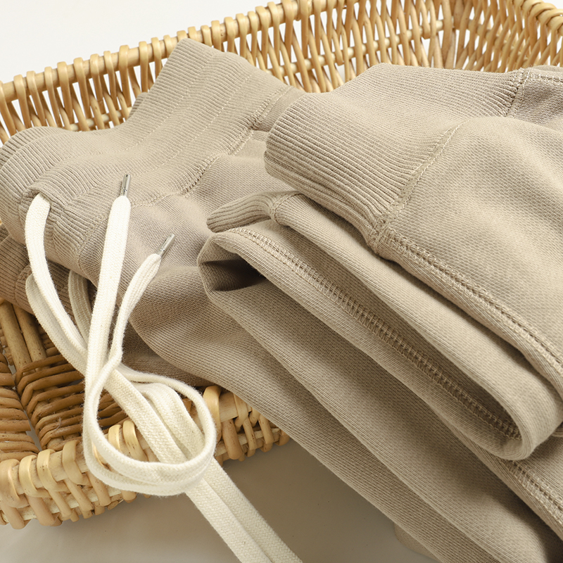 2021新品重磅纯棉复古毛圈布卫裤秋季收口束脚运动休闲长裤男女款