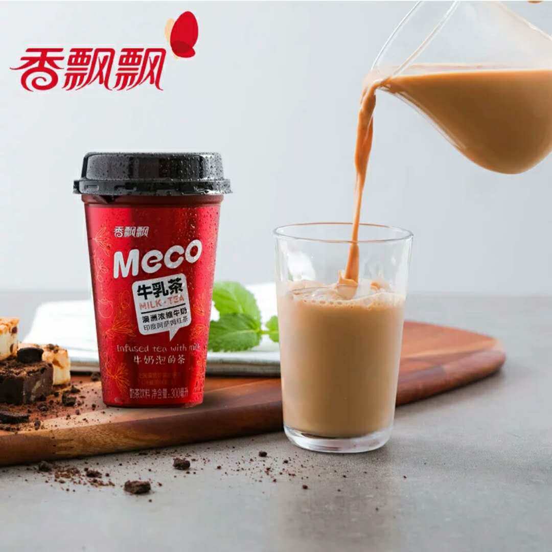 香飘飘奶茶 meco牛乳茶6杯装液体即饮奶茶代餐下午茶奶茶饮料