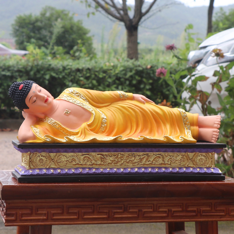 卧佛佛像卧释迦牟尼佛寺庙供奉保平安如来佛祖佛主树脂玻璃钢佛具