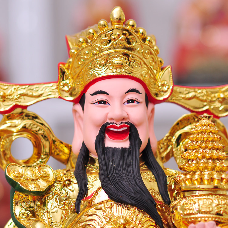 财神爷套装佛像摆件招财家用客厅店铺摆件