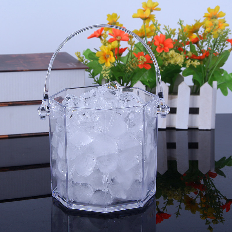 冰桶亚克亚克力力冰透明塑料冰块水晶晶钻石八角冰桶