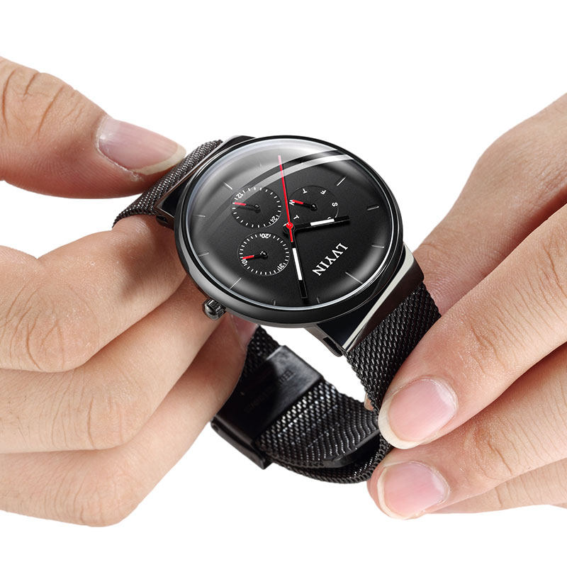 绿茵手表男士学生抖音网红运动瑞士百搭腕表国产腕表