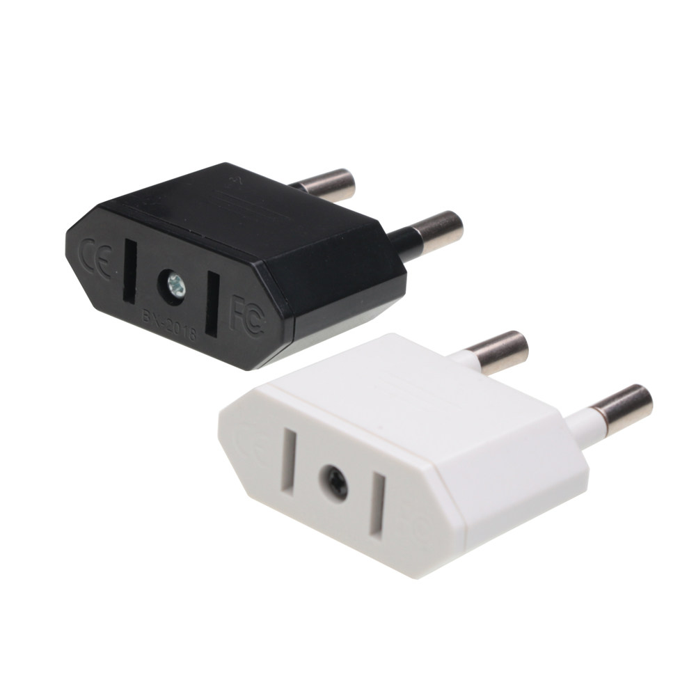 插座全铜欧规转接头美规转欧规转单用转换插头欧标转换插头