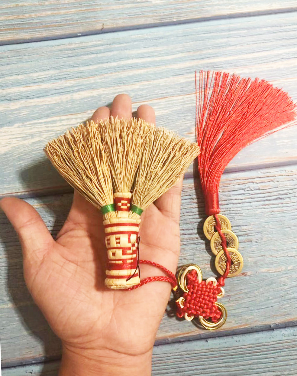 小孩东北扫把笤帚糜子高粱农村老式压惊挂饰扫把