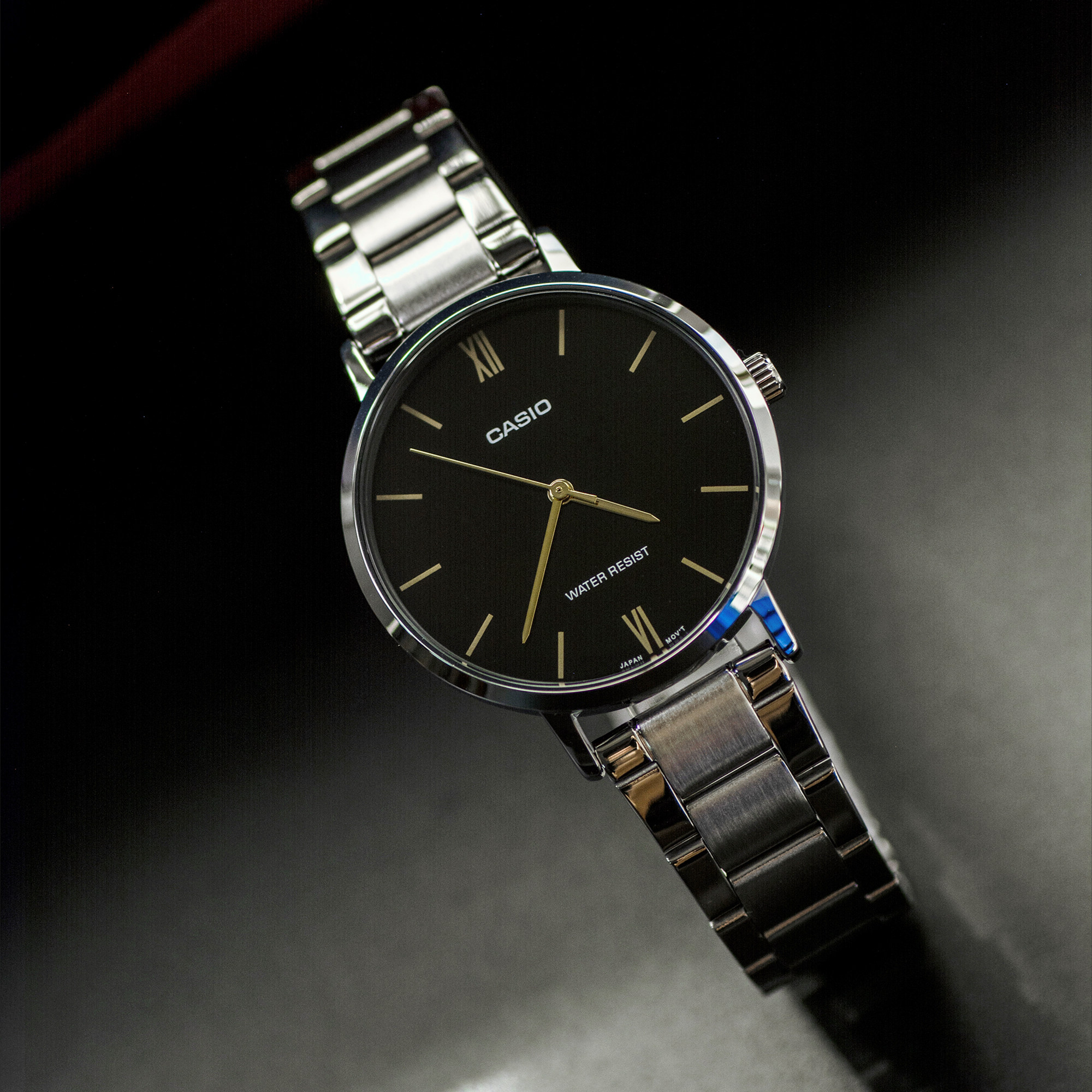 卡西欧手表时尚非凡系列金属石英指针ltp-vt01dg-1b日韩腕表