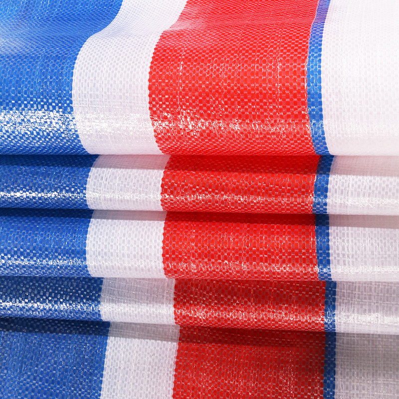 包邮塑料花油布 三色布花胶布 防晒布彩条布花雨布防水布防雨布