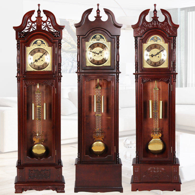 客厅落地大钟欧式机械实木落地钟座钟立钟中式立钟