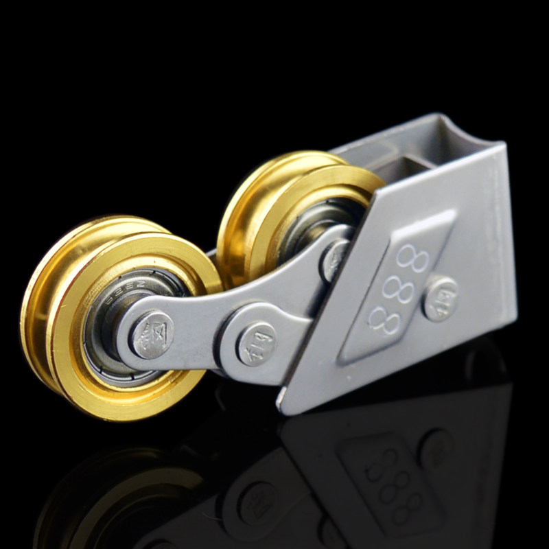 迪福德铝合金门窗滑轮彩铝移窗轴承推拉门双铜轮窗户滑轮