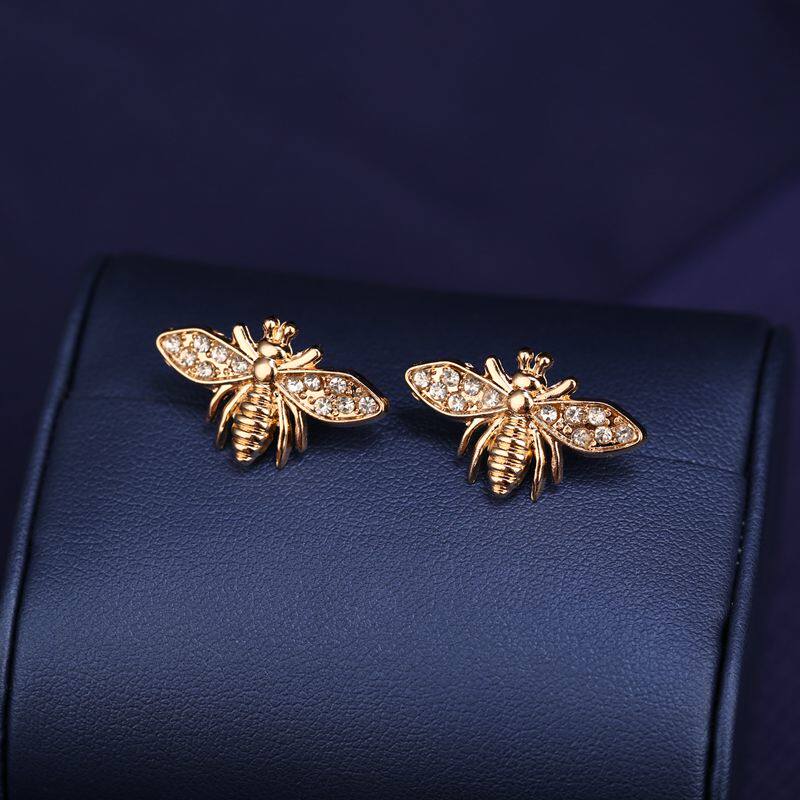 轻奢百搭水钻小蜜蜂胸针男女西服衬衫领口简约胸针
