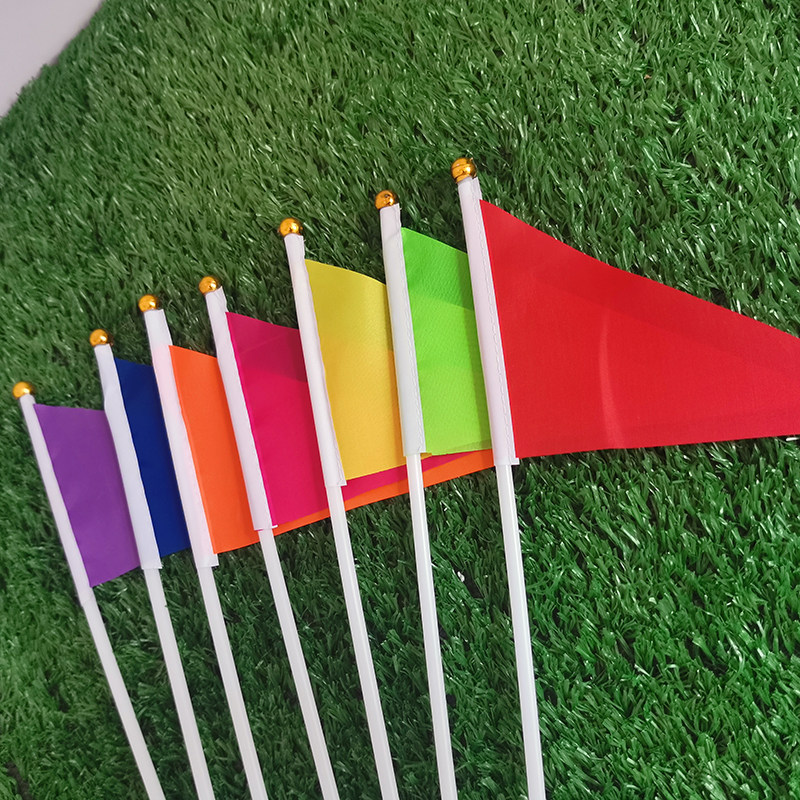 9号摇摆手中手持旗帜15cm彩旗三角小号挥旗旗帜