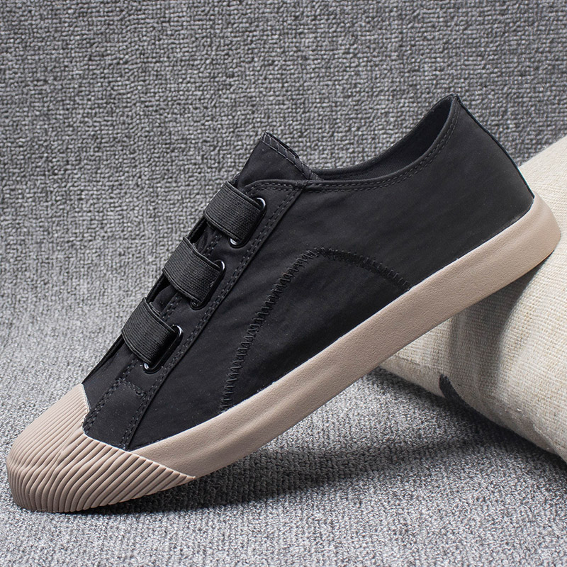 2022新款帆布男鞋一脚蹬懒人鞋子夏季透气开车软底雨伞老北京布鞋