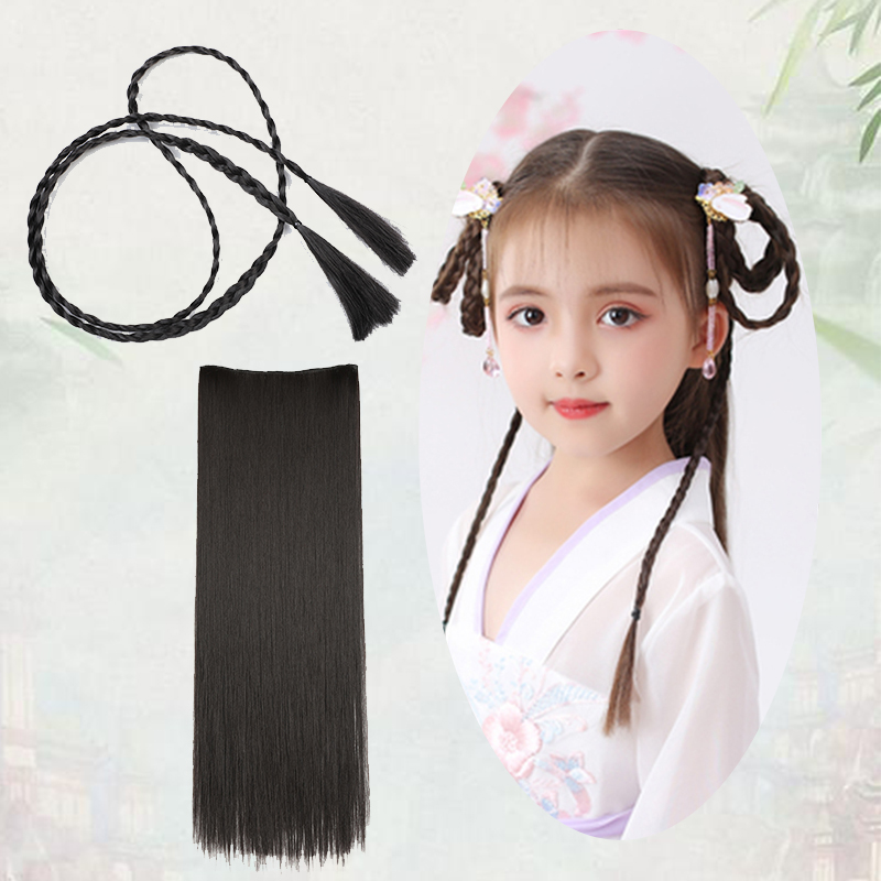 假发古装儿童古风汉服造型发箍女童古代发型其它假发