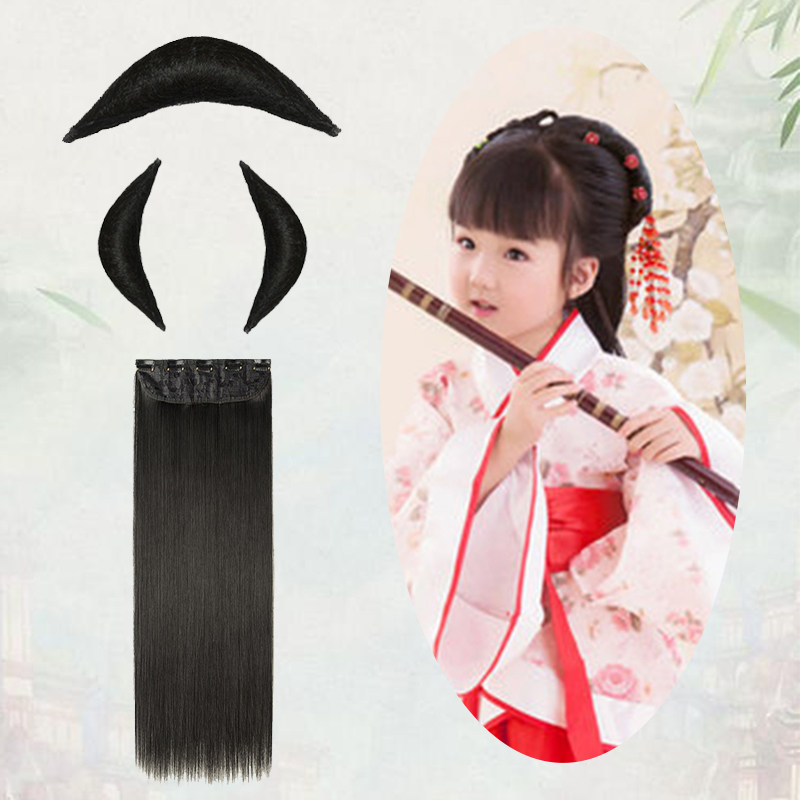 假发古装儿童古风汉服造型发箍女童古代发型其它假发