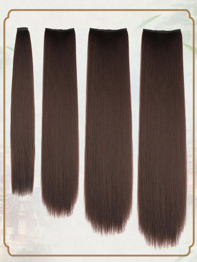 古装假发升级版玉米须直发片影视摄影长发片不打结发片cos造型