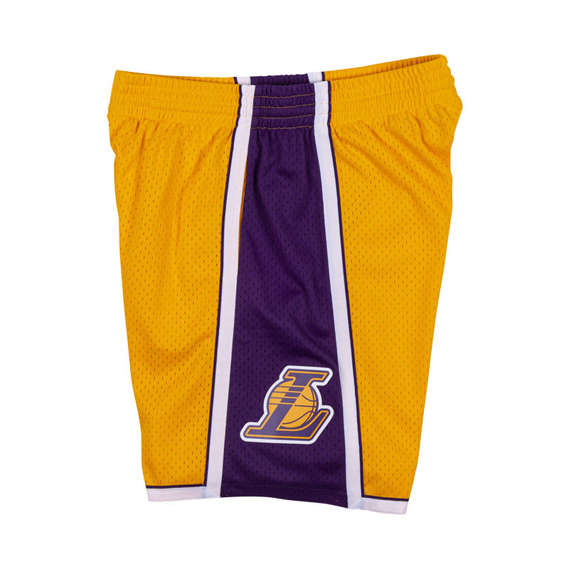 nba复古球裤 sw湖人队09-10年 mn联名运动短裤宽松詹姆斯科比-mc母婴