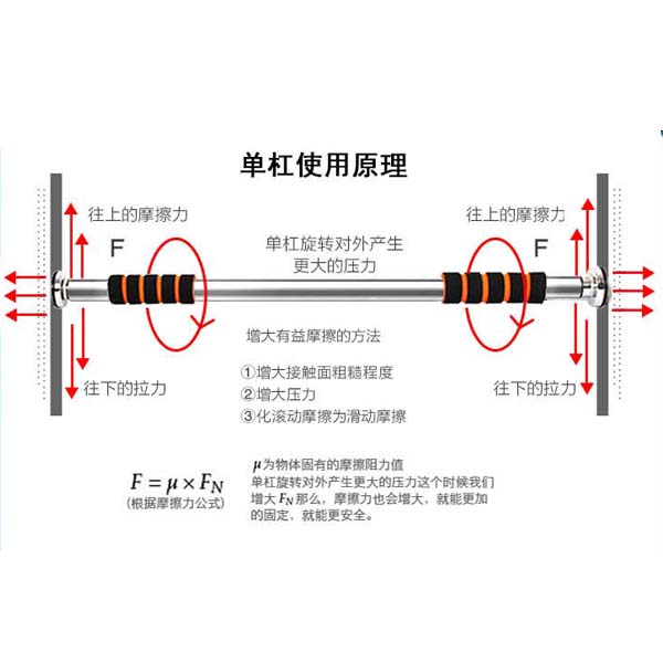门上单杠家庭吊杠引体向上器锻炼健身家用运动器材室内墙体免打孔