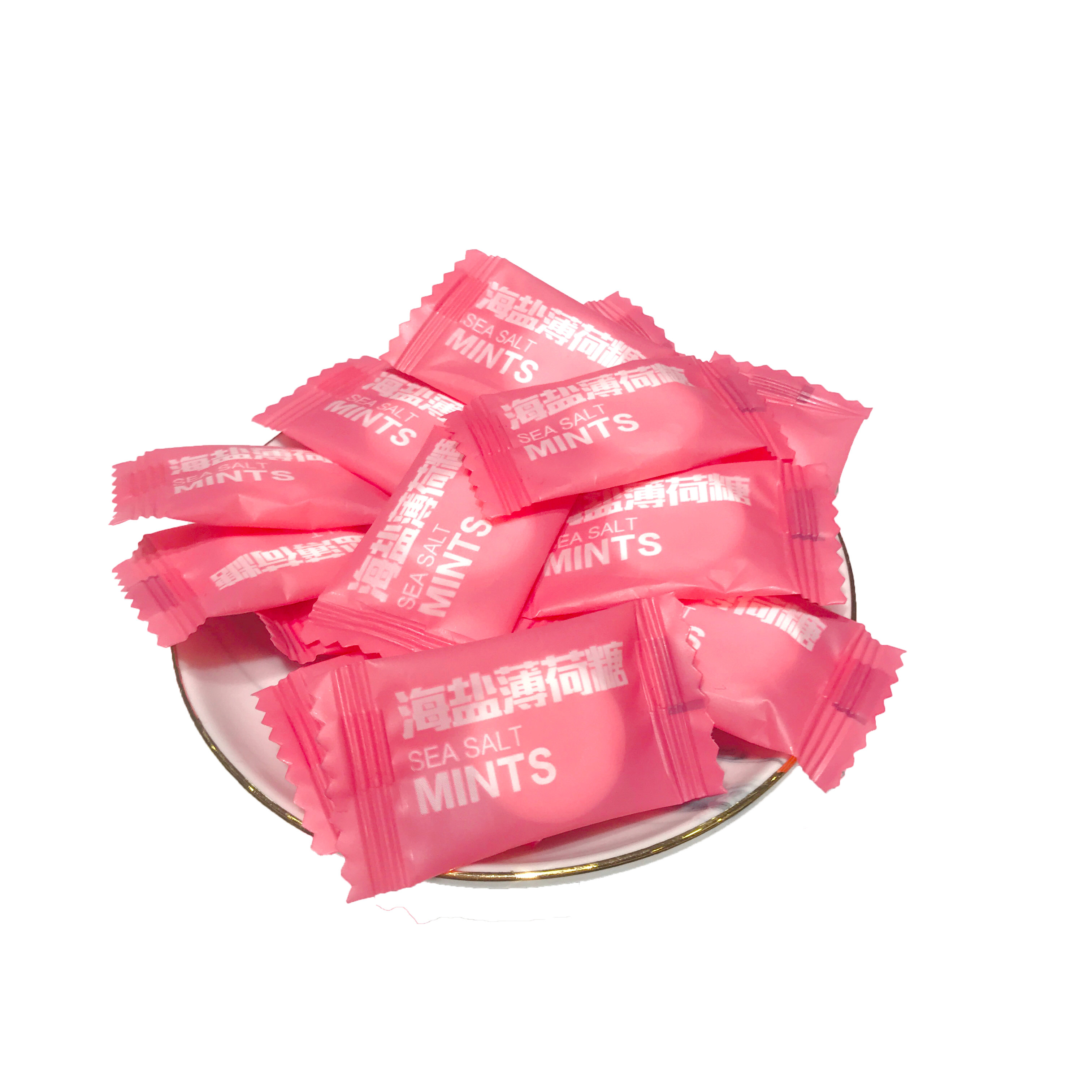 网红糖果400克海盐薄荷mint200粒润喉糖果