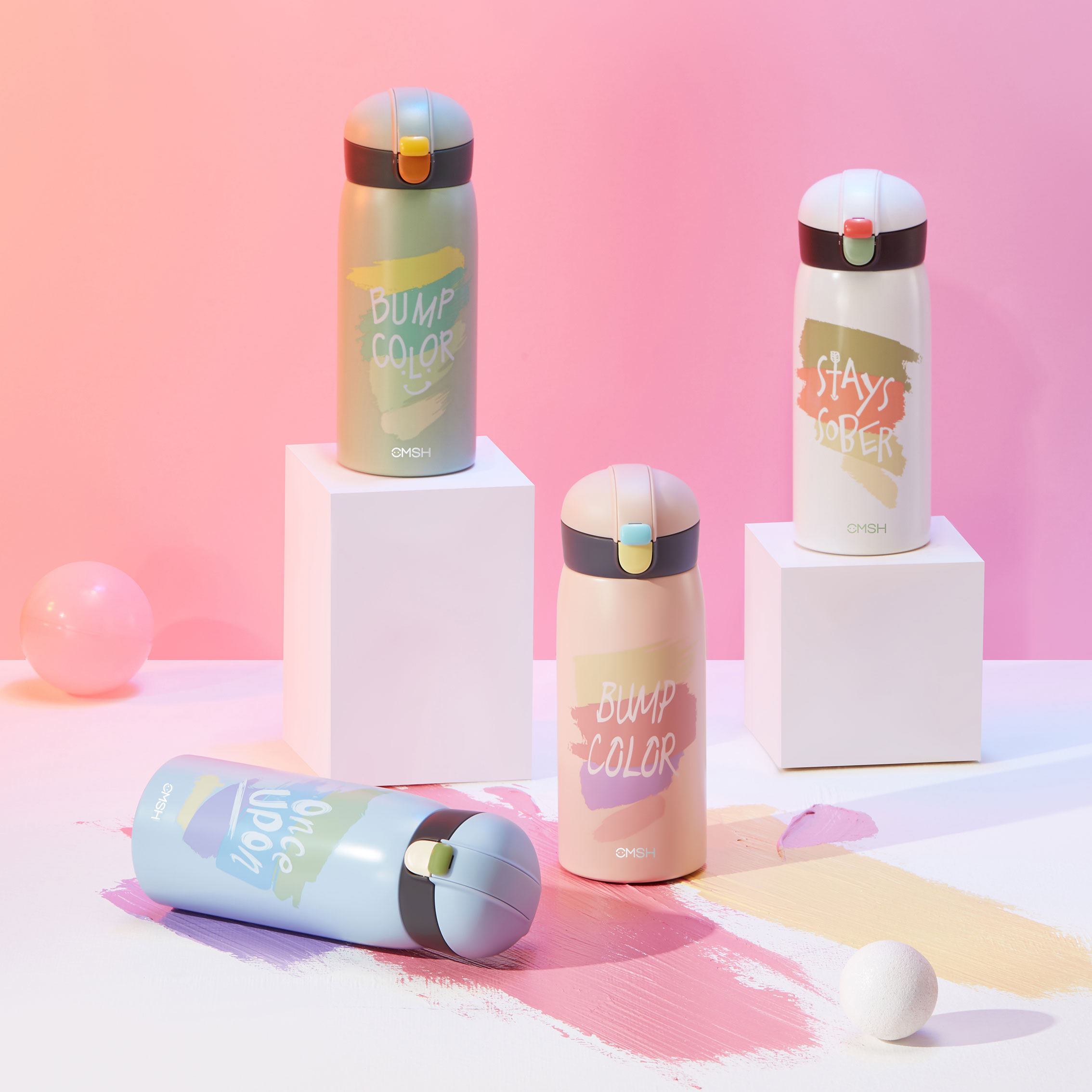 草莓生活网红学生保温水杯女士高颜值ins杯子子儿保温杯