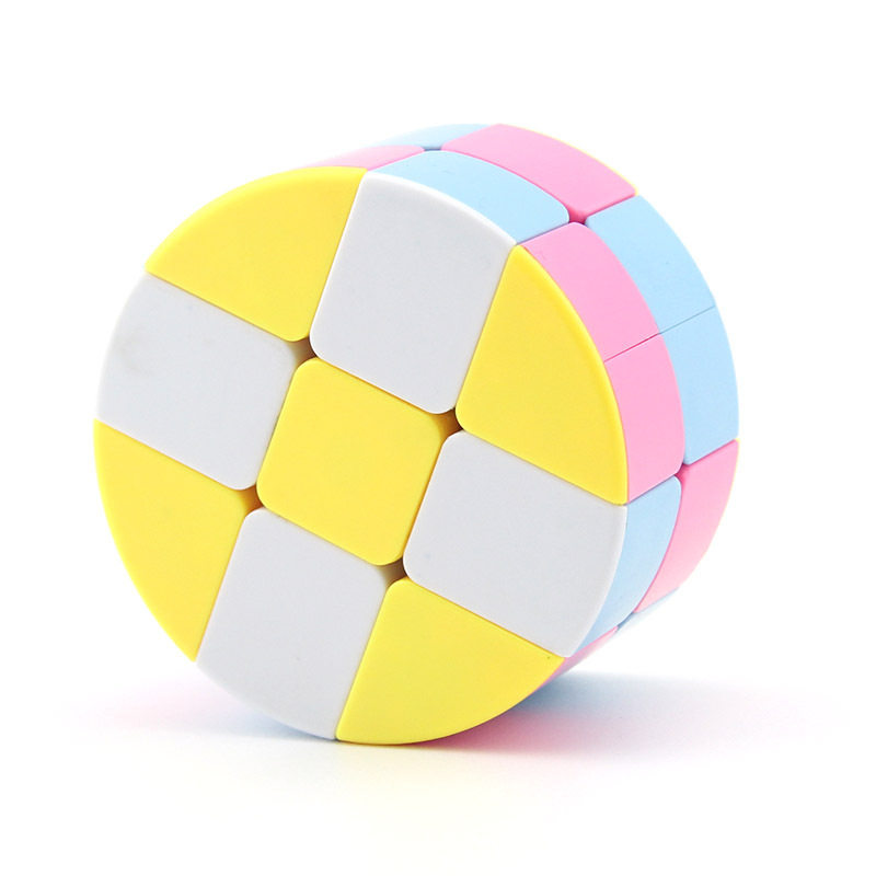 魔方合树二阶圆柱圆饼儿童二三三三益智异形魔方