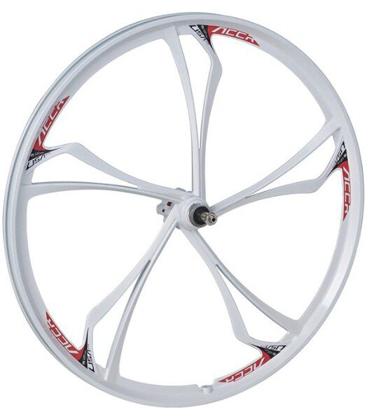 前后十刀轮毂山地金碟24寸轮组一体自行车后轮自行车轮组